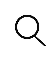 magnifying glass isolated on white