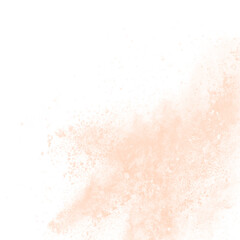 Peach color powder explosion