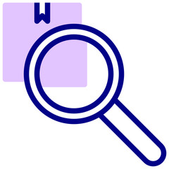 package search filled outline vector icon