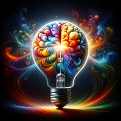Creative Mind Lightbulb Concept