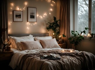 Cozy bedroom interior design