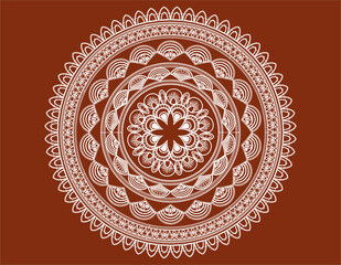 Mandala Vector, Floral Mandala Vector, mandala for Henna, Mehndi, tattoo, rangoli, decoration.