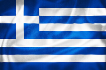 Grunge 3D illustration of Greece flag