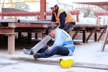 An employee has an accident at work.