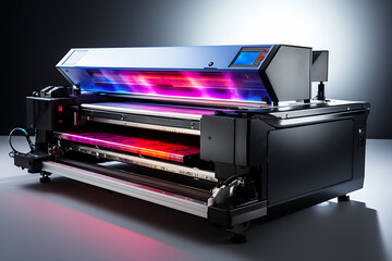View of a Beautiful Digital UV printing machine - obrazy, fototapety, plakaty