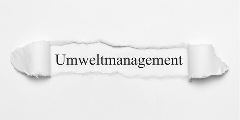 Fototapeta premium Umweltmanagement 