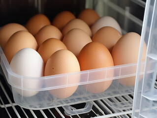 Chicken eggs are preserved in the refrigerator, many eggs are stored in the refrigerator