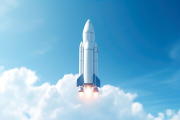 Voyage to Tomorrow: Futuristic Rocket Launch