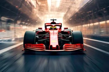 Ingelijste posters Adrenaline Rush: F1 Cars in Action © AIproduction