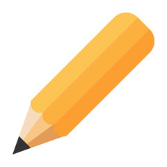 Pencil icon isolated on white background