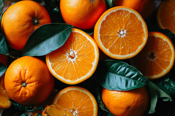 Tangerine Tango: Seamless Citrus Background