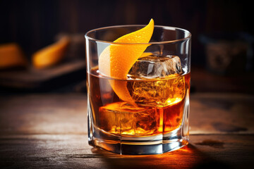 Cocktail whiskey rum bourbon ice bar alcohol beverage drink brandy cold