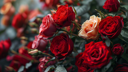  Beautiful background with roses