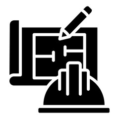 Blueprint Icon Element For Design
