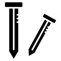 Nail Icon Element For Design