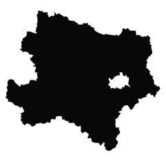 Fototapeta na wymiar Niederösterreich - map of the region of the country Austria