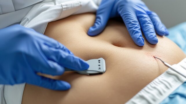 Preparing for Liposuction: Cosmetic procedure to remove fat from specific areas of the body.
