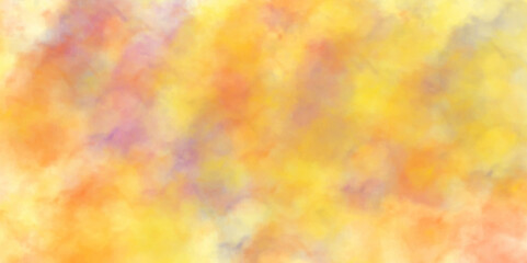 Obraz na płótnie Canvas yellow background with watercolor texture. watercolor background concept, abstract bright texture of yellow paint background.