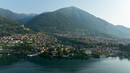Fototapeta na wymiar Lake Como in Italy, Ossuccio