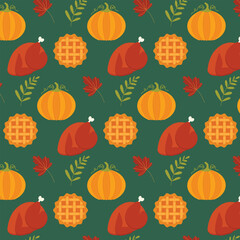 Thanksgiving holiday celebration simple vector art design
