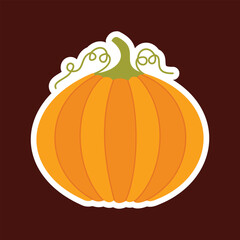 Thanksgiving holiday celebration simple vector art design