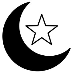 crescent with star icon  © Farra