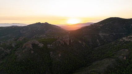 Sunset on the french riviera