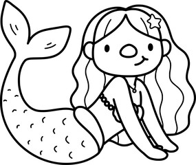 Mermaid outline