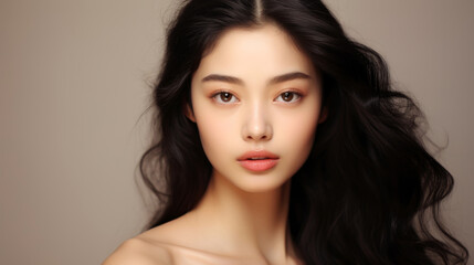Fototapeta premium A beautiful young asian woman