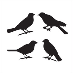 Vector Collection of Bird Silhouettes