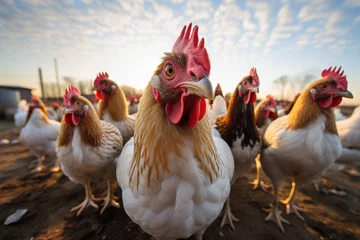 Tafelkleed range chicken © Veronika