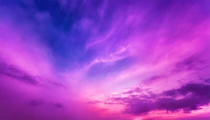 Fototapeta na wymiar deep purple magenta violet navy blue sky dramatic evening sky with clouds colorful sunset background for design dark shades cloudy weather storm fantasy fantastic