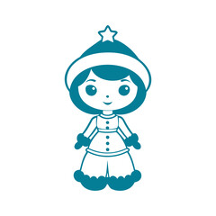 Beautiful Little Girl Illustration