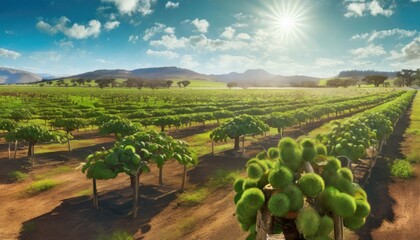 Fototapeta na wymiar kiwifruit farm