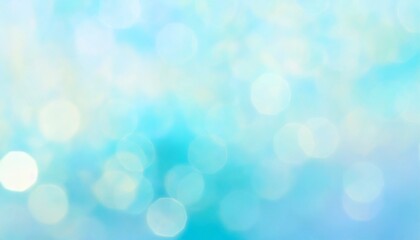 soft unfocused horizontal banner background bokeh graphic with dodger blue light sky blue and turquoise colors space for text or image - obrazy, fototapety, plakaty
