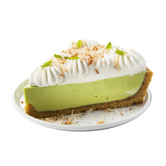 Obraz na płótnie Canvas slice of cake isolated on transparent background Remove png, Clipping Path, pen tool