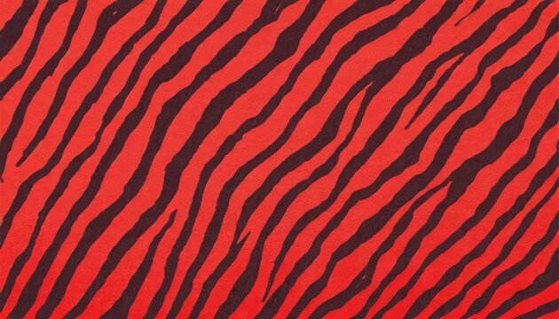 Fototapeta abstract red zebra animal print fabric safari background wallpaper