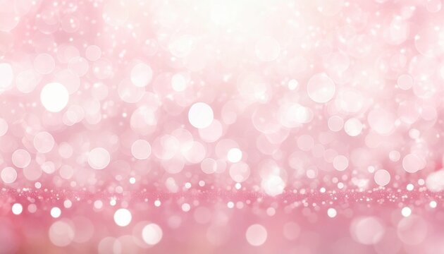abstract beautiful white bokeh glitter lights pink background defocused effect wallpaper celebration christmas backdrop