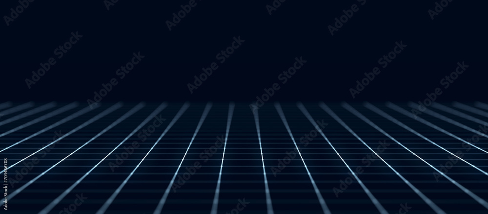 Poster technological background made of dots and lines. large amount of data. 3d rendering.