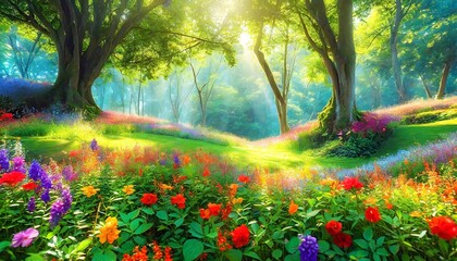 stunning showcase of the vibrant beauty of nature wallpaper background
