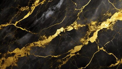 black marble texture with gold veins