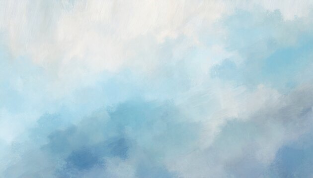 decorative abstract painting background texture with sky blue light gray and light blue colors and space for text or image can be used as horizontal background texture