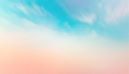 sky blue azure teal pink coral peach beige white abstract background color gradient ombre blur...