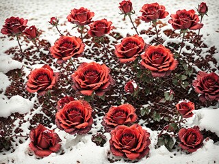 red roses background