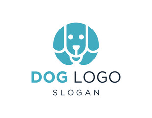 Obraz premium The logo design is about Dog and was created using the Corel Draw 2018 application with a white background.