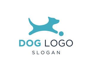 The logo design is about Dog and was created using the Corel Draw 2018 application with a white background.