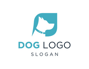 The logo design is about Dog and was created using the Corel Draw 2018 application with a white background.