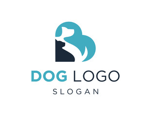 The logo design is about Dog and was created using the Corel Draw 2018 application with a white background.