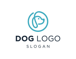 The logo design is about Dog and was created using the Corel Draw 2018 application with a white background.