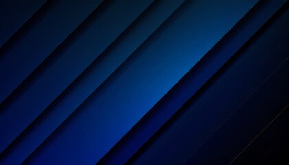 black blue abstract modern background for design dark geometric shape 3d effect diagonal lines stripes triangles gradient light glow metallic sheen minimal web banner - obrazy, fototapety, plakaty